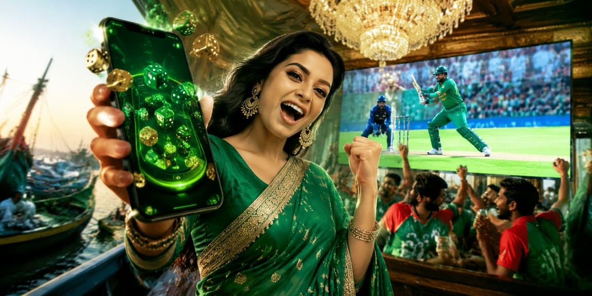 কক্সবাজার সৈকতে শাড়ি পরা নারী ক্রিকেট বেটিং নিয়ে চিন্তাভাবনা করছে